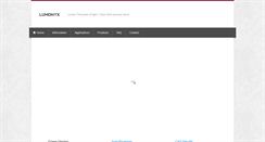 Desktop Screenshot of lumonyx.com