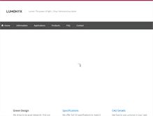 Tablet Screenshot of lumonyx.com